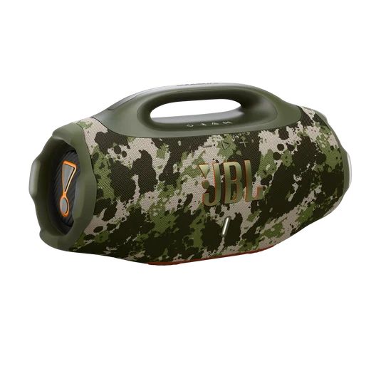 The JBL Boombox 4 brings the boom wherever we go. It’s portable, waterproof, and dustproof